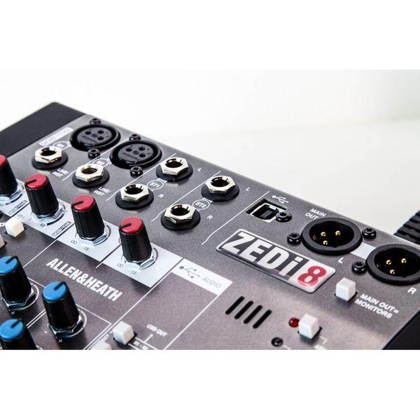 ALLEN&HEATH ZEDi-8 2X2USBインターフェイス&8chミキサ ALLEN Allen & Heath ZEDi-8 USBインターフェース搭載アナログ