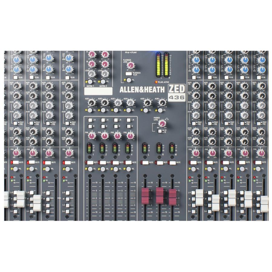 Allen & Heath ZED-436 36chアナログミキサー Allen & Heath ZED-436 アナログミキサー｜FULL-TEN
