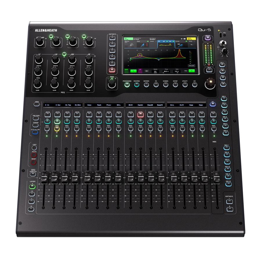 Allen & Heath Qu-5 デジタルミキサー |ライブ スタジオ レコーディング アレンアンドヒース アレヒ QU5 国内正規品