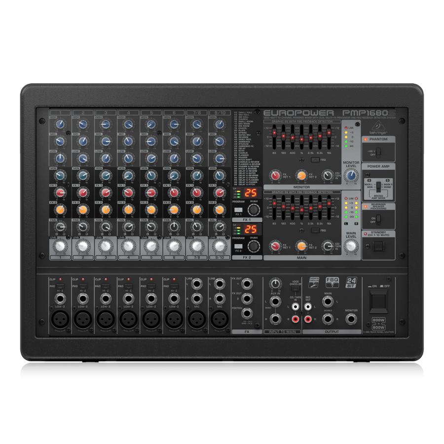 Behringer パワードミキサー PMP1680S Amazon.com: Behringer EUROPWER PMP1680S 1600-Watt 10-Channel