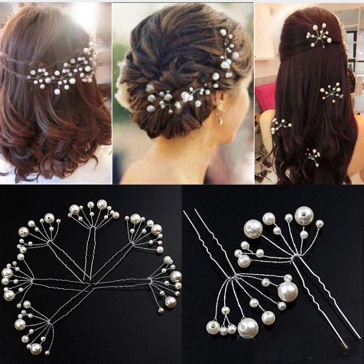 髪飾り かんざし パール ヘアコーム ヘアアクセサリー ヘッド