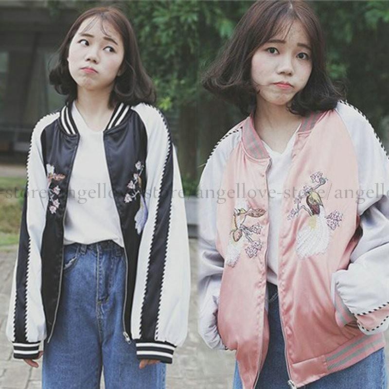 刺繍ジャケットレディーススカジャンジャンバー ゆったりショットアウタージャケット オシャレ コート 2way アウター 可愛い 日焼け止め 新作製品 世界最高品質人気