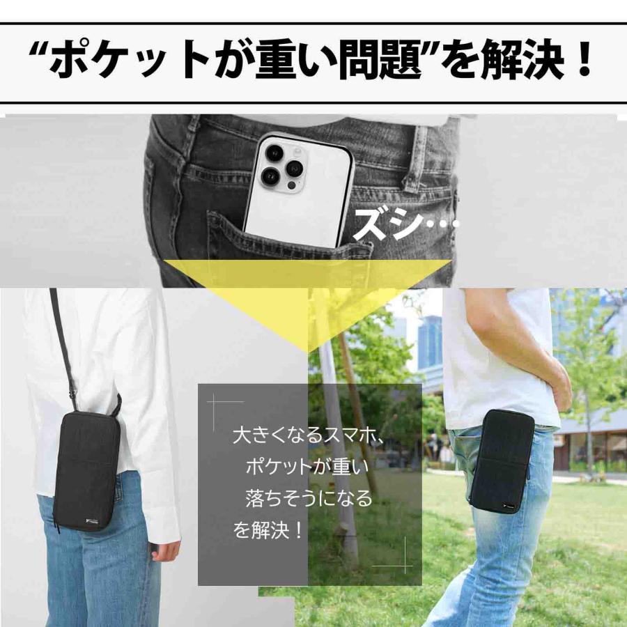 スマホバッグ 大きい スマホポーチ スマホ ボディバッグ スマホショルダー 大きめ ョルダー バッグ トラベル ガジェット ポーチ メンズ レディース |  | 03