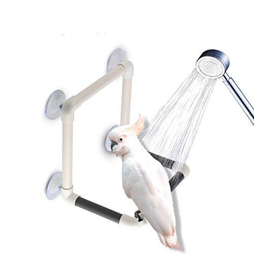 季節のおすすめ商品 鳥用品 Xuuyuu オウムスタンド 鳥用シャワーパーチ インコスタンド 吸盤式 鳥 おもちゃ インコ 風呂 シャワー台 止まり木 バランス練習 鳥休み場所 簡単取り付け
