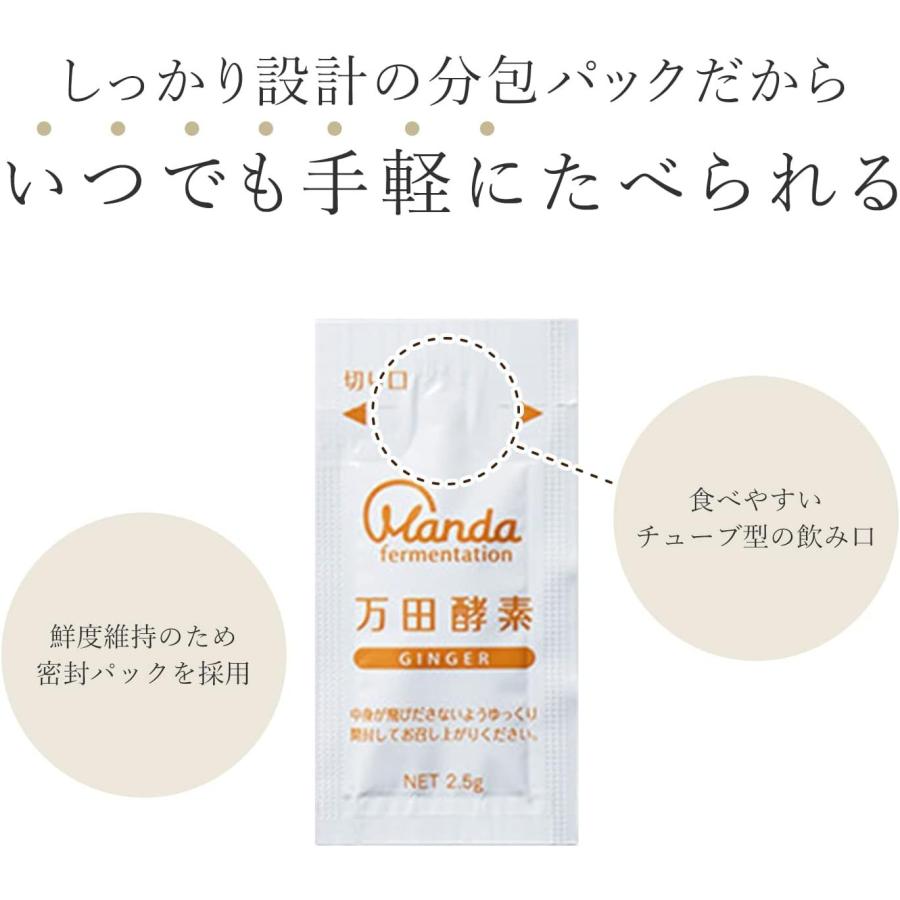 万田酵素 【3個セット】 ジンジャー 2.5g×31包 (4909882100319-3