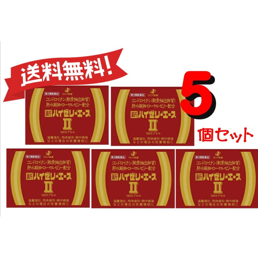 新ハイゼリーエースII 120カプセル 　5個セット【佐川急便】