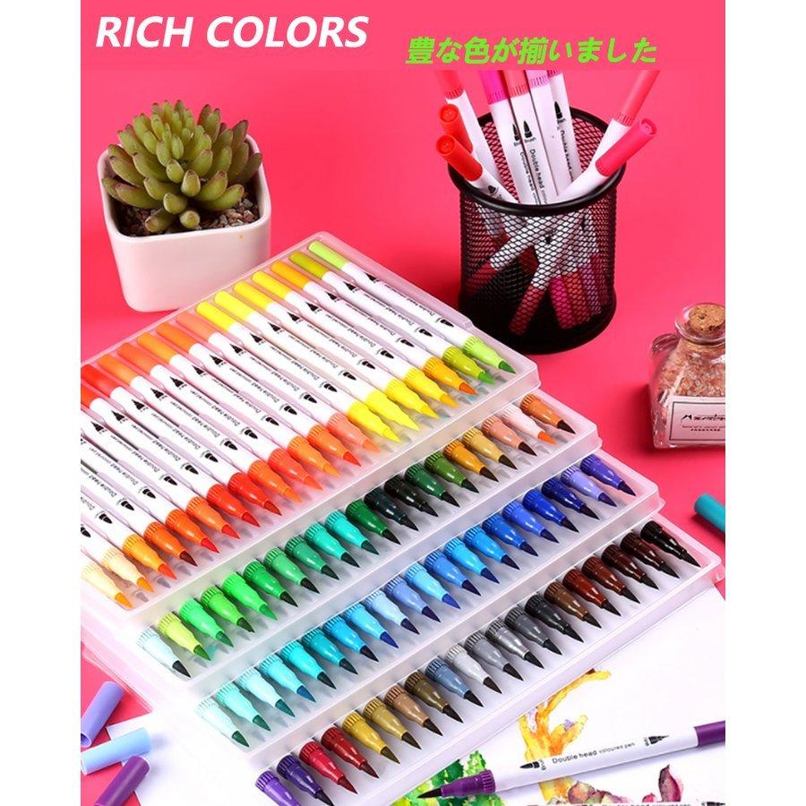 カラーペンセット カラー水性ペン100色 水性マーカーペン イラストペン ダブルヘッド イラスト 手帳 絵手紙 色塗 F Fumi Shop 通販 Yahoo ショッピング