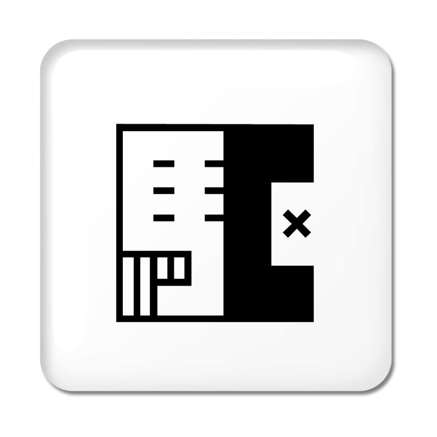 一文字漢字 缶バッジ スクエア型 【18】【駆】 当店 オリジナル 小さめ おしゃれ かわいい 【ポジティブグッズ】PSTV 推し活 | 