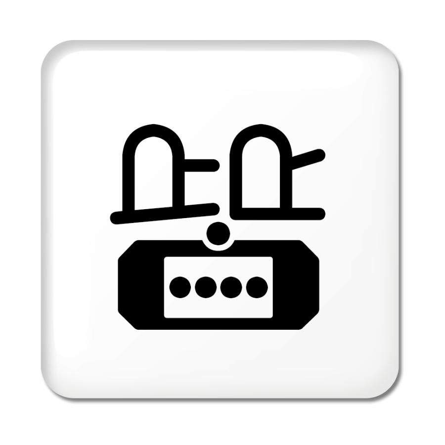 一文字漢字 缶バッジ スクエア型 【30】【皆】 当店 オリジナル 小さめ おしゃれ かわいい 【ポジティブグッズ】PSTV 推し活 | 