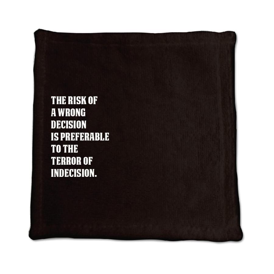 英語 名言 グッズ ハンドタオル The Risk Of A Wrong 2 ブラック 0mm 0mm オリジナル おすすめ かっこいい 父の日 E105 オリジナルグッズ専門店ファンクリ 通販 Yahoo ショッピング