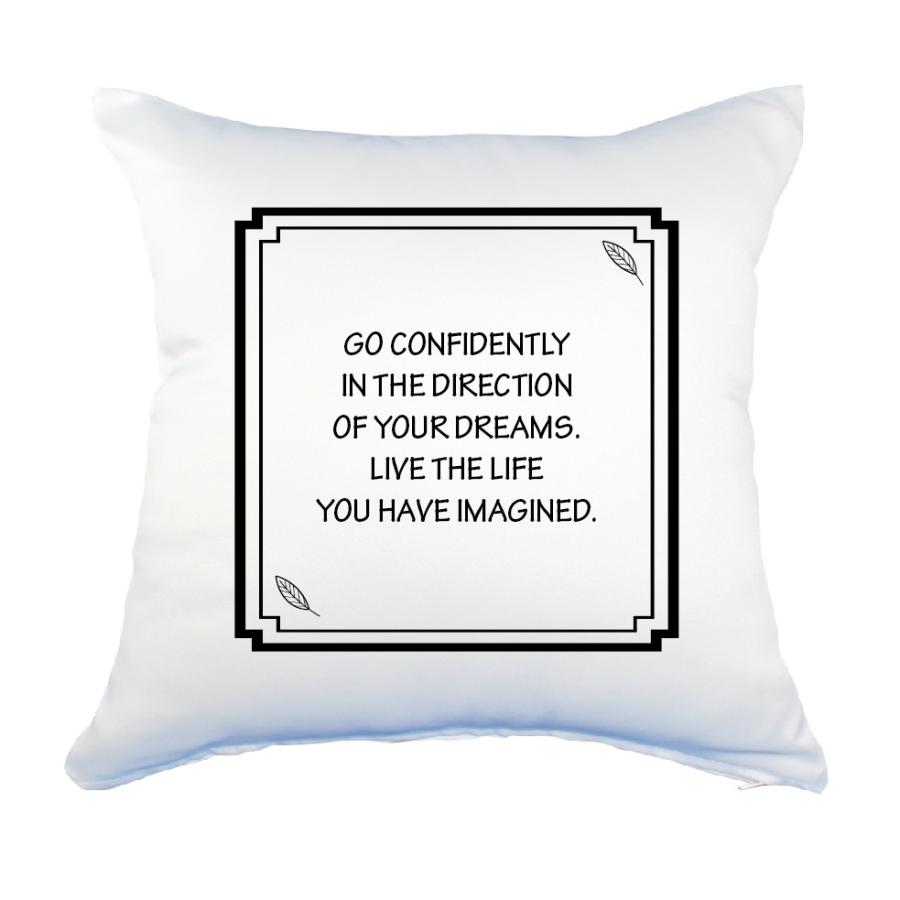 英語 名言 グッズ クッション Lサイズ Go Confidently 252 リーフブラック 45 45cm オリジナル おすすめ 部活 引退 E1653 オリジナルグッズ専門店ファンクリ 通販 Yahoo ショッピング