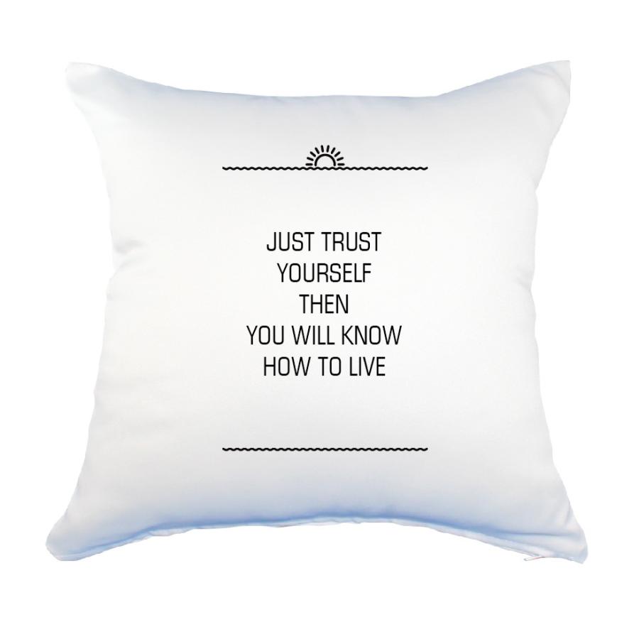 英語 名言 グッズ クッション Lサイズ Just Trust Yourself 1 サンライズ 45 45cm オリジナル おすすめ かっこいい 父の日 E1705 オリジナルグッズ専門店ファンクリ 通販 Yahoo ショッピング