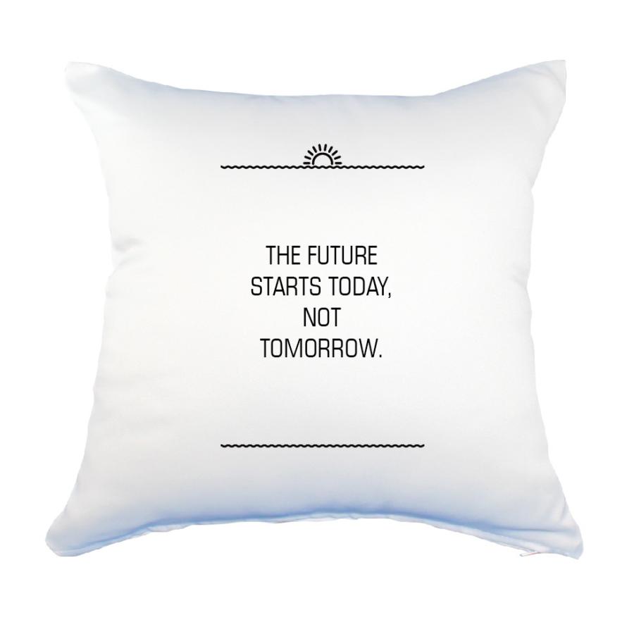英語 名言 グッズ クッション Lサイズ The Future Starts Today 261 サンライズ 45 45cm オリジナル Pstv 卒業 E2215 オリジナルグッズ専門店ファンクリ 通販 Yahoo ショッピング