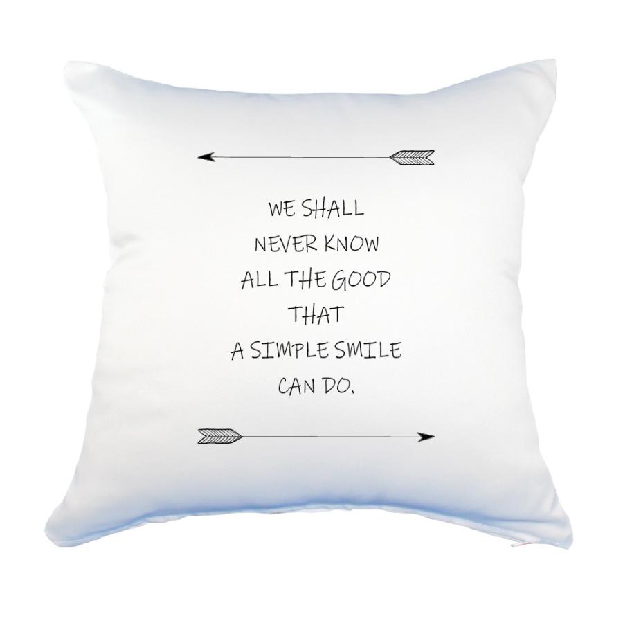 英語 名言 グッズ クッション Lサイズ We Shall Never Know 127 アロー 45 45cm オリジナル Pstv 卒業 E24 オリジナルグッズ専門店ファンクリ 通販 Yahoo ショッピング