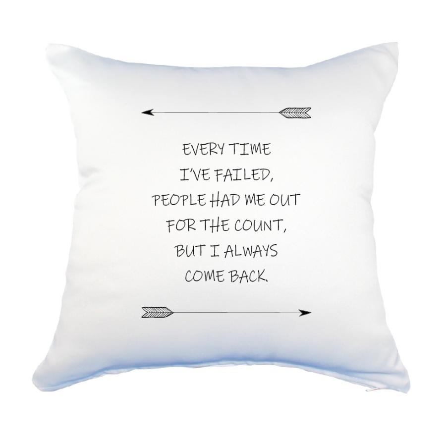 英語 名言 グッズ クッション Lサイズ Every Time I Ve Failed 185 アロー 45 45cm オリジナル おすすめ かっこいい 父の日 E2591 オリジナルグッズ専門店ファンクリ 通販 Yahoo ショッピング