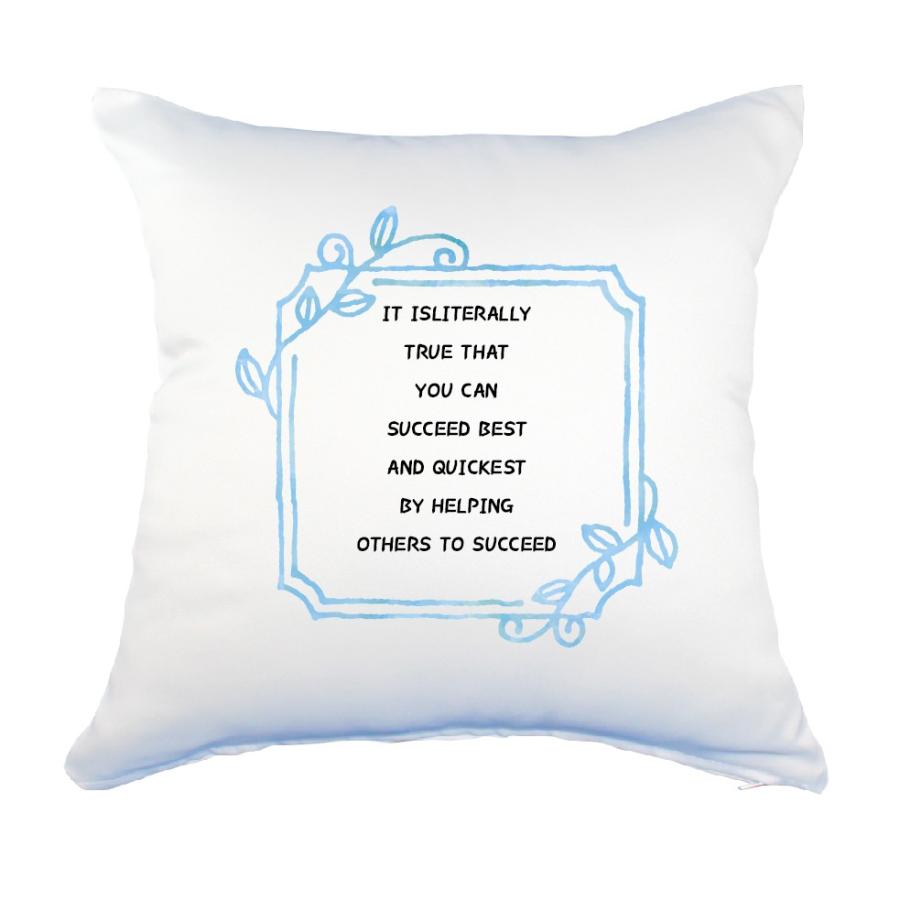 英語 名言 グッズ クッション Lサイズ It Isliterally True That 8 リーフブルー 45 45cm オリジナル おすすめ 部活 引退 E2816 オリジナルグッズ専門店ファンクリ 通販 Yahoo ショッピング