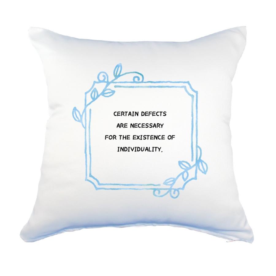 英語 名言 グッズ クッション Lサイズ Certain Defects Are Necessary 232 リーフブルー 45 45cm オリジナル おすすめ 部活 引退 240 オリジナルグッズ専門店ファンクリ 通販 Yahoo ショッピング