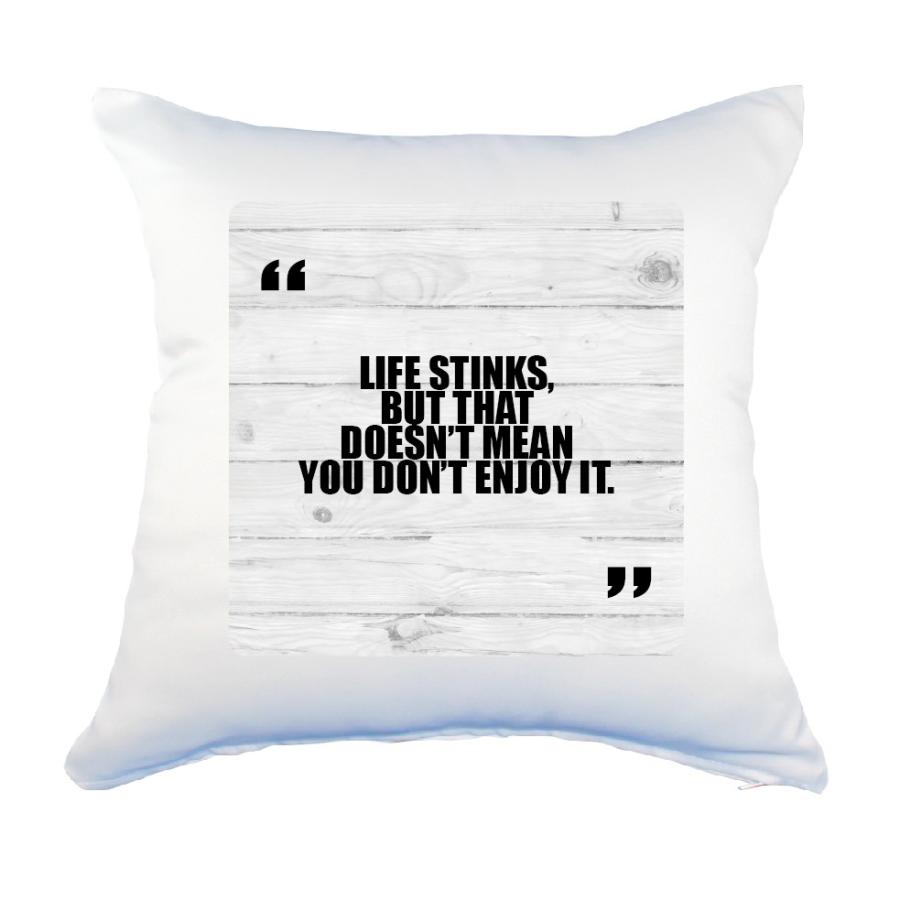 英語 名言 グッズ クッション Lサイズ カバーのみ Life Stinks But That 215 ウッド 45 45cm オリジナル おすすめ かっこいい 腰痛対策に 5 グッズ うちわ専門店 ファンクリ 通販 Yahoo ショッピング