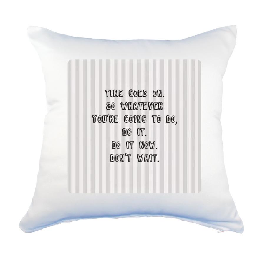 英語 名言 グッズ クッション Lサイズ Time Goes On So Whatever 181 ストライプ 45 45cm オリジナル Pstv 卒業 E4293 オリジナルグッズ専門店ファンクリ 通販 Yahoo ショッピング