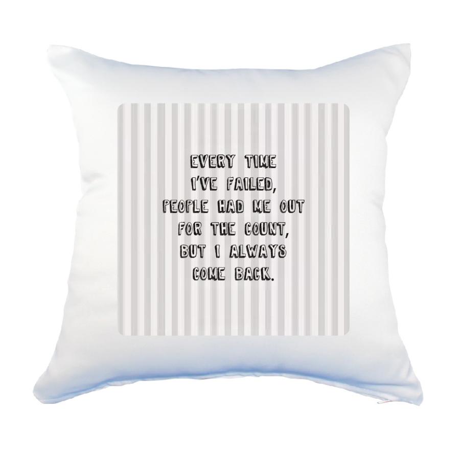 英語 名言 グッズ クッション Lサイズ Every Time I Ve Failed 185 ストライプ 45 45cm オリジナル おすすめ かっこいい 腰痛対策に E4297 オリジナルグッズ専門店ファンクリ 通販 Yahoo ショッピング
