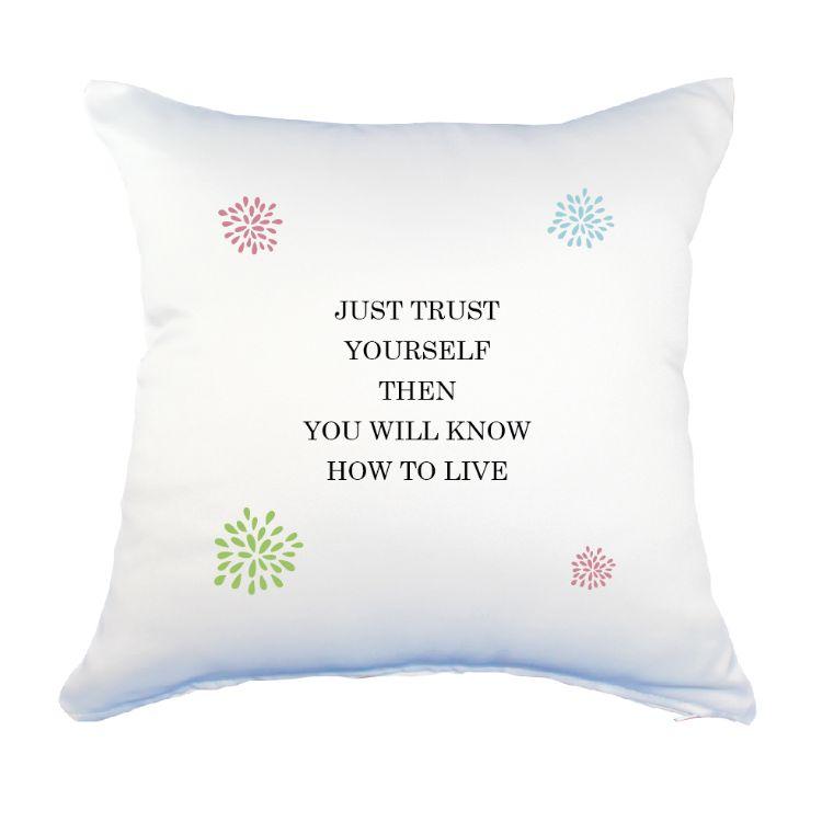 英語 名言 グッズ クッション Lサイズ Just Trust Yourself 1 花火 45 45cm オリジナル おすすめ 部活 引退 E オリジナルグッズ専門店ファンクリ 通販 Yahoo ショッピング