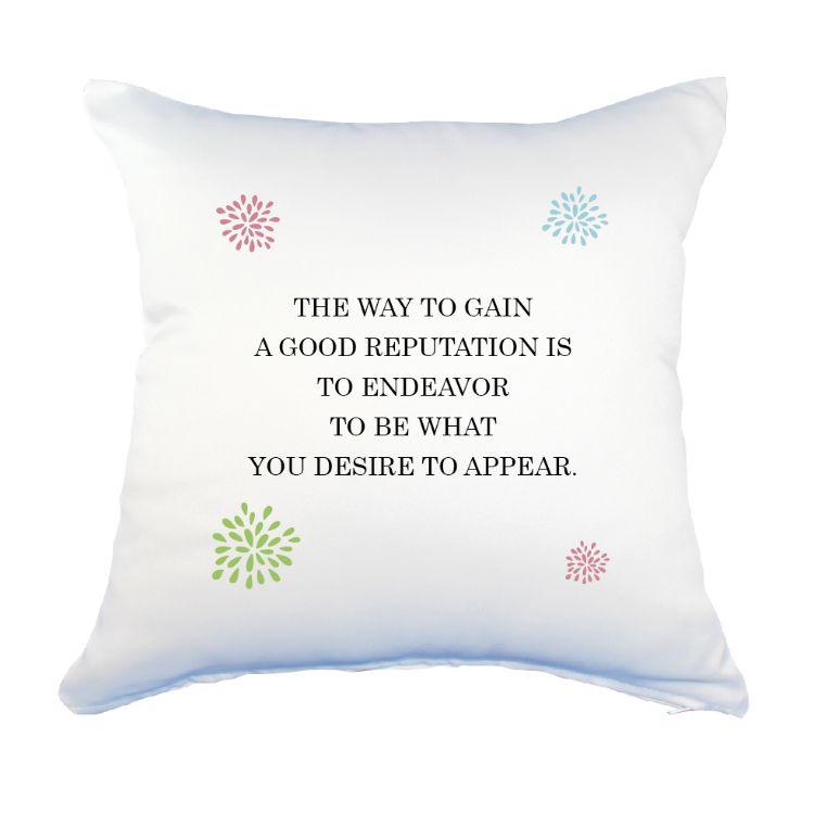 英語 名言 グッズ クッション Lサイズ The Way To Gain A Good Reputation Is 172 花火 45 45cm オリジナル おすすめ かっこいい 腰痛対策に E オリジナルグッズ専門店ファンクリ 通販 Yahoo ショッピング