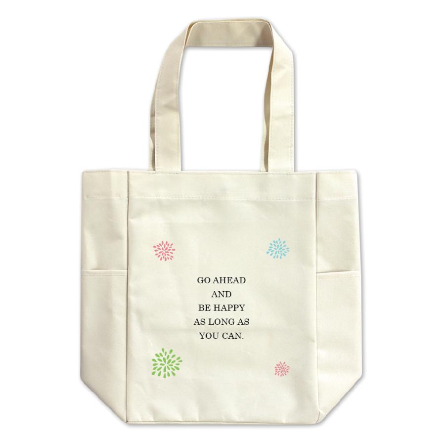 英語 名言 グッズ トートバッグ Go Ahead And Be Happy 90 花火 オリジナル おすすめ キャンバス ポジティブグッズ E622 オリジナルグッズ専門店ファンクリ 通販 Yahoo ショッピング