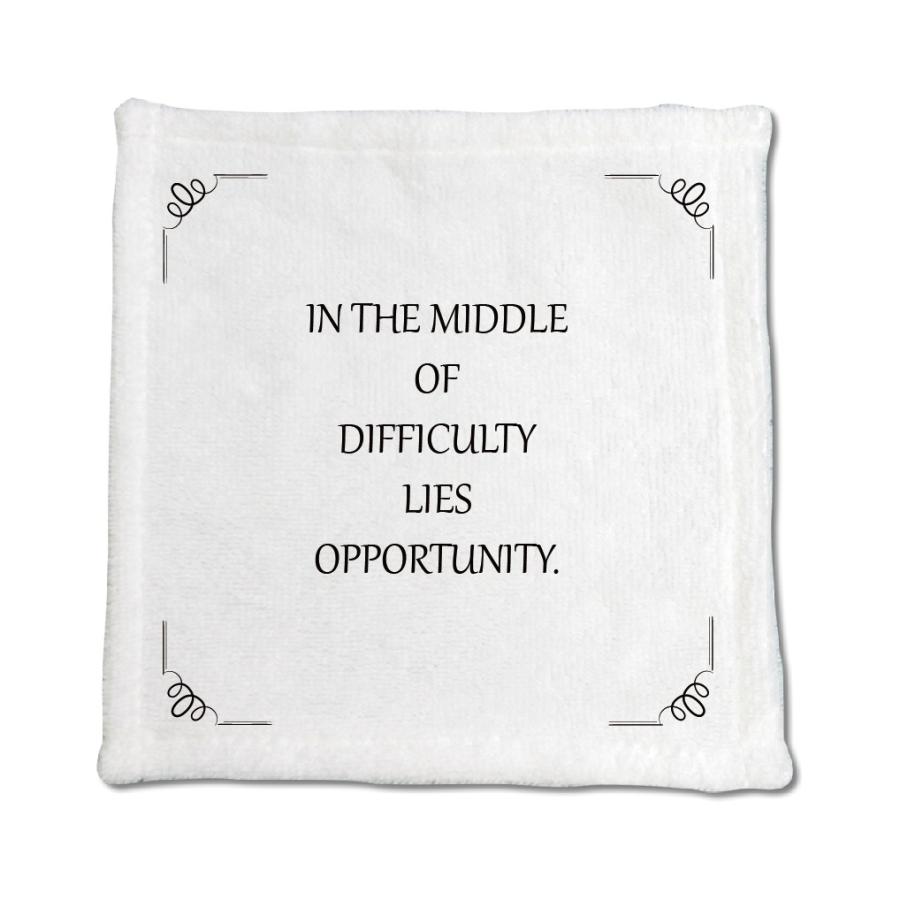 英語 名言 グッズ ハンドタオル In The Middle Of 21 コイル 0mm 0mm ミニタオル オリジナル おすすめ E8123 オリジナルグッズ専門店ファンクリ 通販 Yahoo ショッピング