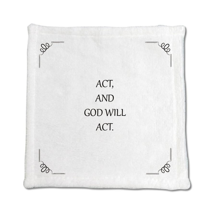 英語 名言 グッズ ハンドタオル Act And God Will Act 141 コイル 0mm 0mm ミニタオル オリジナル おすすめ 敬老の日 E43 オリジナルグッズ専門店ファンクリ 通販 Yahoo ショッピング