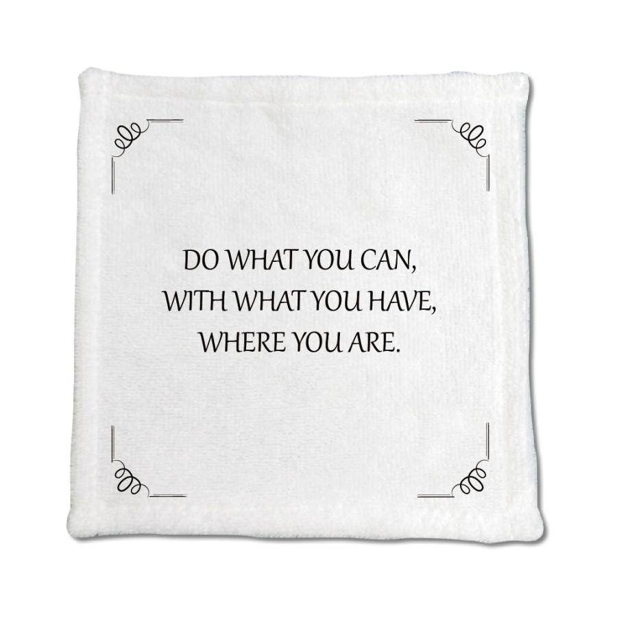 英語 名言 グッズ ハンドタオル Do What You Can With What You Have 179 コイル 148mm 148mm ミニタオル オリジナル おすすめ 部活 引退 E81 オリジナルグッズ専門店ファンクリ 通販 Yahoo ショッピング