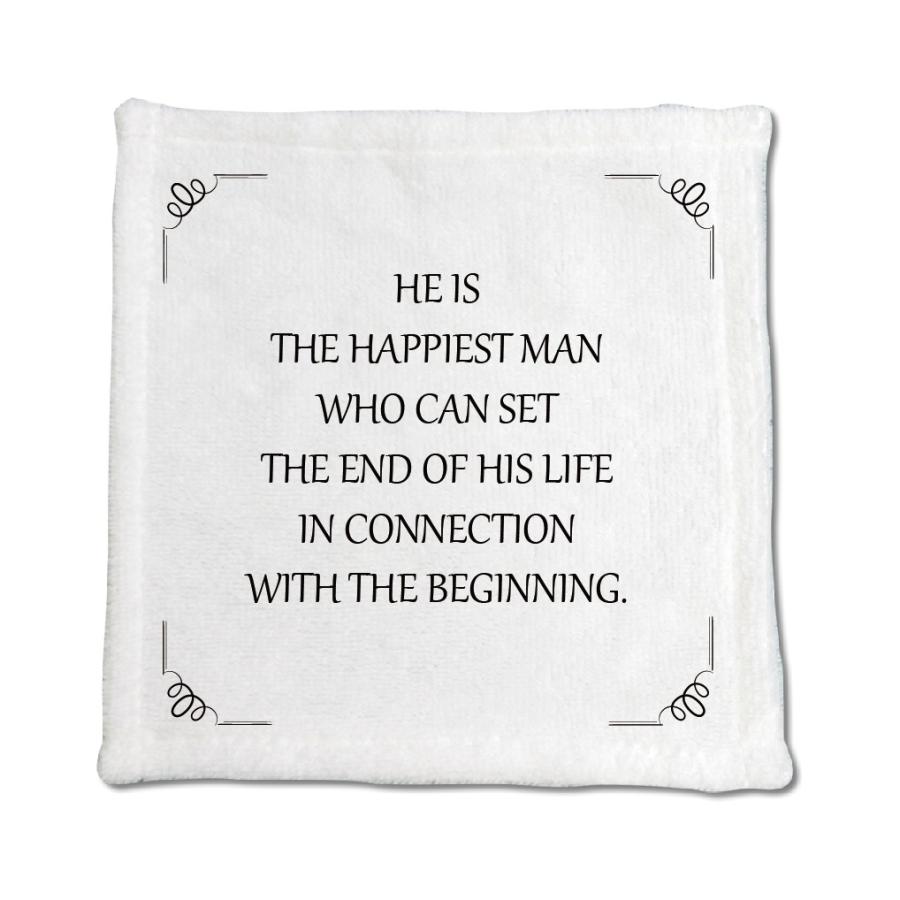 英語 名言 グッズ ハンドタオル He Is The Happiest Man 223 コイル 148mm 148mm ミニタオル オリジナル おすすめ かっこいい 父の日 E25 オリジナルグッズ専門店ファンクリ 通販 Yahoo ショッピング