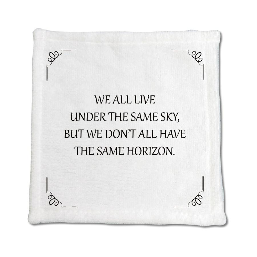 英語 名言 グッズ ハンドタオル We All Live Under The Same Sky 235 コイル 148mm 148mm ミニタオル オリジナル おすすめ かっこいい 7 グッズ うちわ専門店 ファンクリ 通販 Yahoo ショッピング