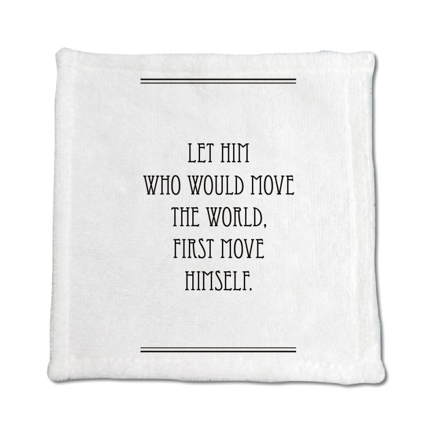 英語 名言 グッズ ハンドタオル Let Him Who Would Move 139 ライン 0mm 0mm ミニタオル オリジナル おすすめ かっこいい E8517 オリジナルグッズ専門店ファンクリ 通販 Yahoo ショッピング