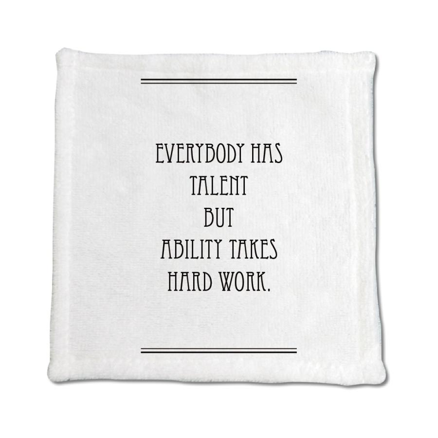 英語 名言 グッズ ハンドタオル Everybody Has Talent 169 ライン 45 45cm オリジナル おすすめ かっこいい 腰痛対策に E8547 オリジナルグッズ専門店ファンクリ 通販 Yahoo ショッピング