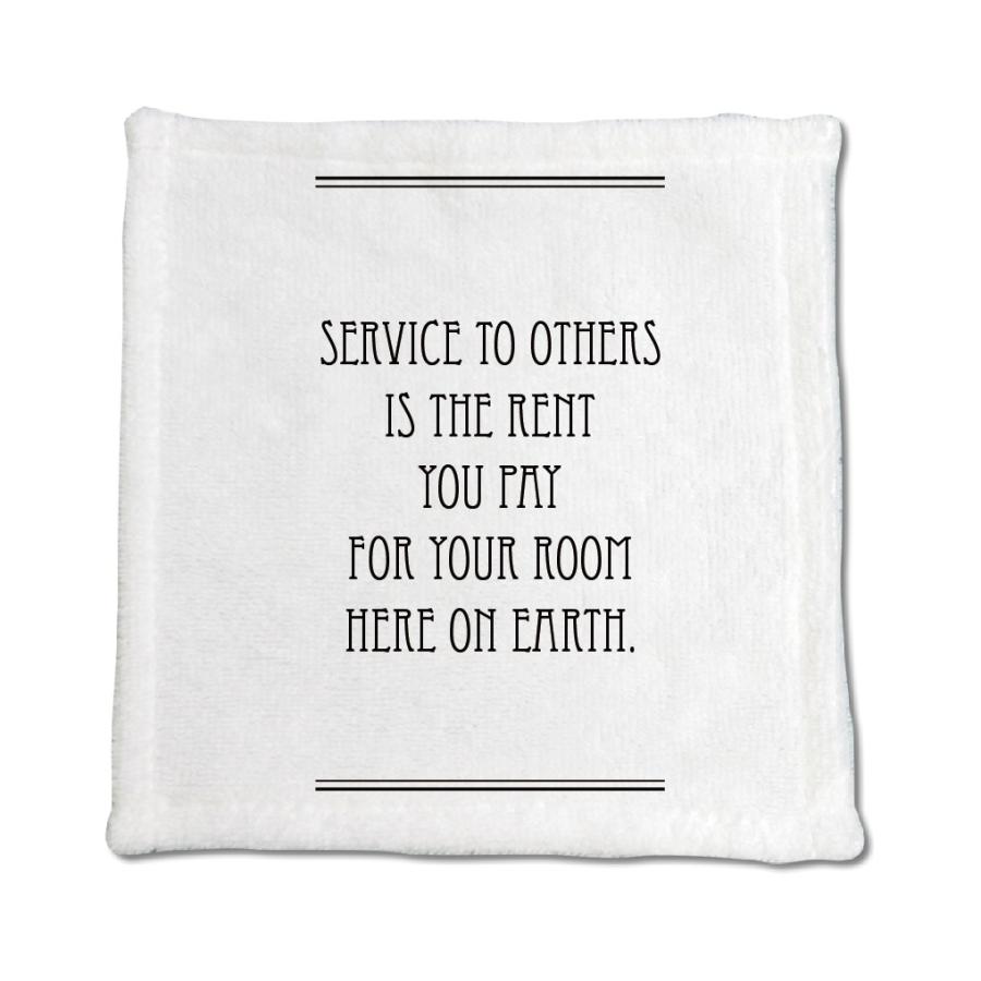 英語 名言 グッズ ハンドタオル Service To Others Is The Rent 6 ライン 0mm 0mm ミニタオル オリジナル おすすめ 部活 引退 E8584 オリジナルグッズ専門店ファンクリ 通販 Yahoo ショッピング