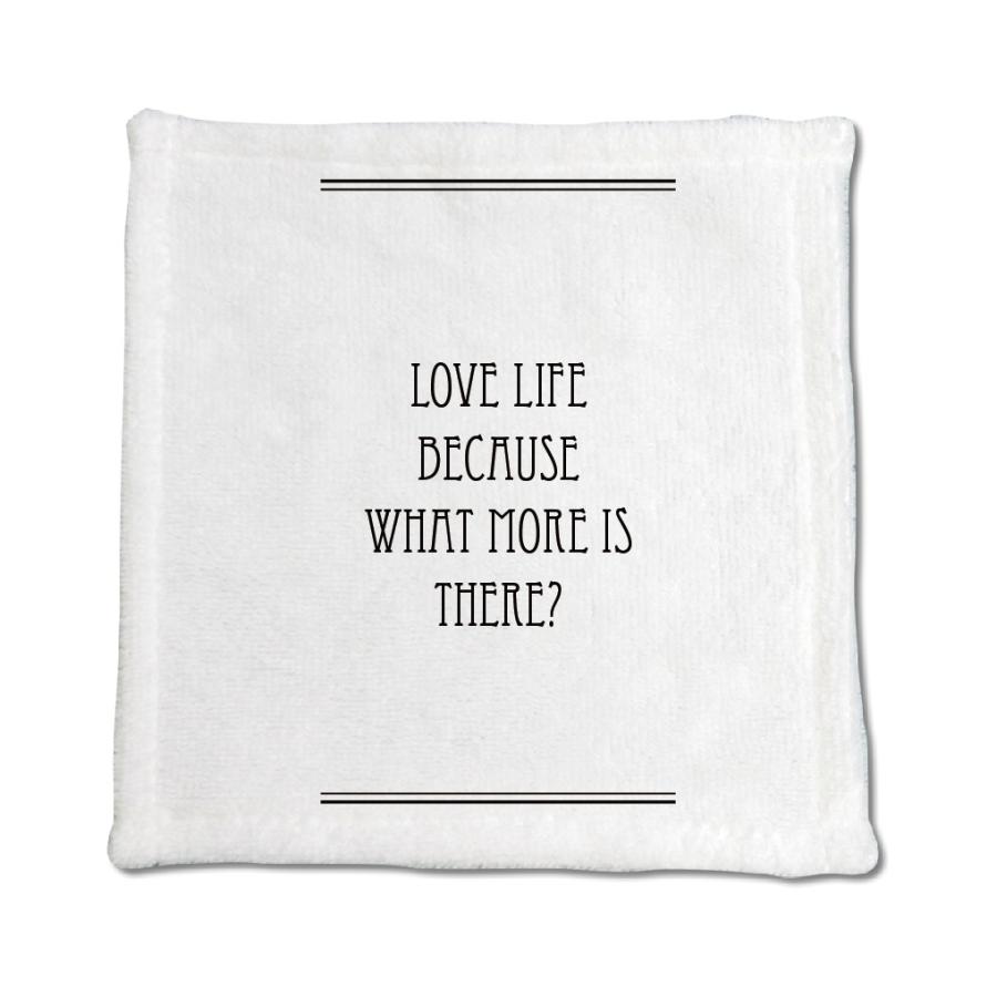 英語 名言 グッズ ハンドタオル Love Life Because 7 ライン 0mm 0mm ミニタオル オリジナル おすすめ かっこいい E8585 オリジナルグッズ専門店ファンクリ 通販 Yahoo ショッピング