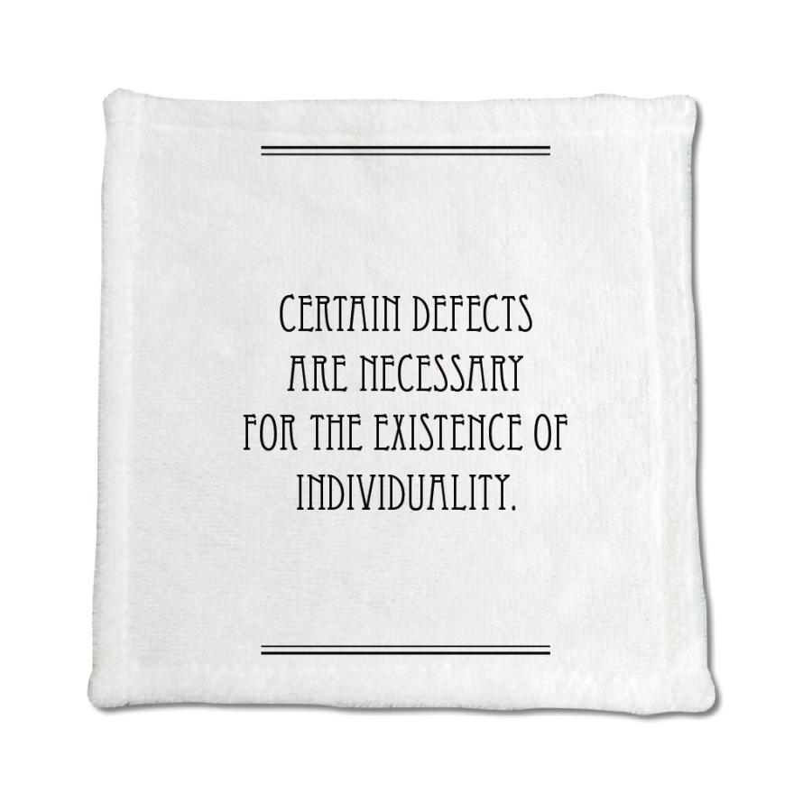 英語 名言 グッズ ハンドタオル Certain Defects Are Necessary 232 ライン 0mm 0mm ミニタオル オリジナル おすすめ かっこいい E8610 オリジナルグッズ専門店ファンクリ 通販 Yahoo ショッピング