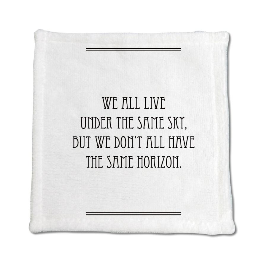 英語 名言 グッズ ハンドタオル We All Live Under The Same Sky 235 ライン 0mm 0mm ミニタオル オリジナル Pstv 敬老の日 E8613 オリジナルグッズ専門店ファンクリ 通販 Yahoo ショッピング