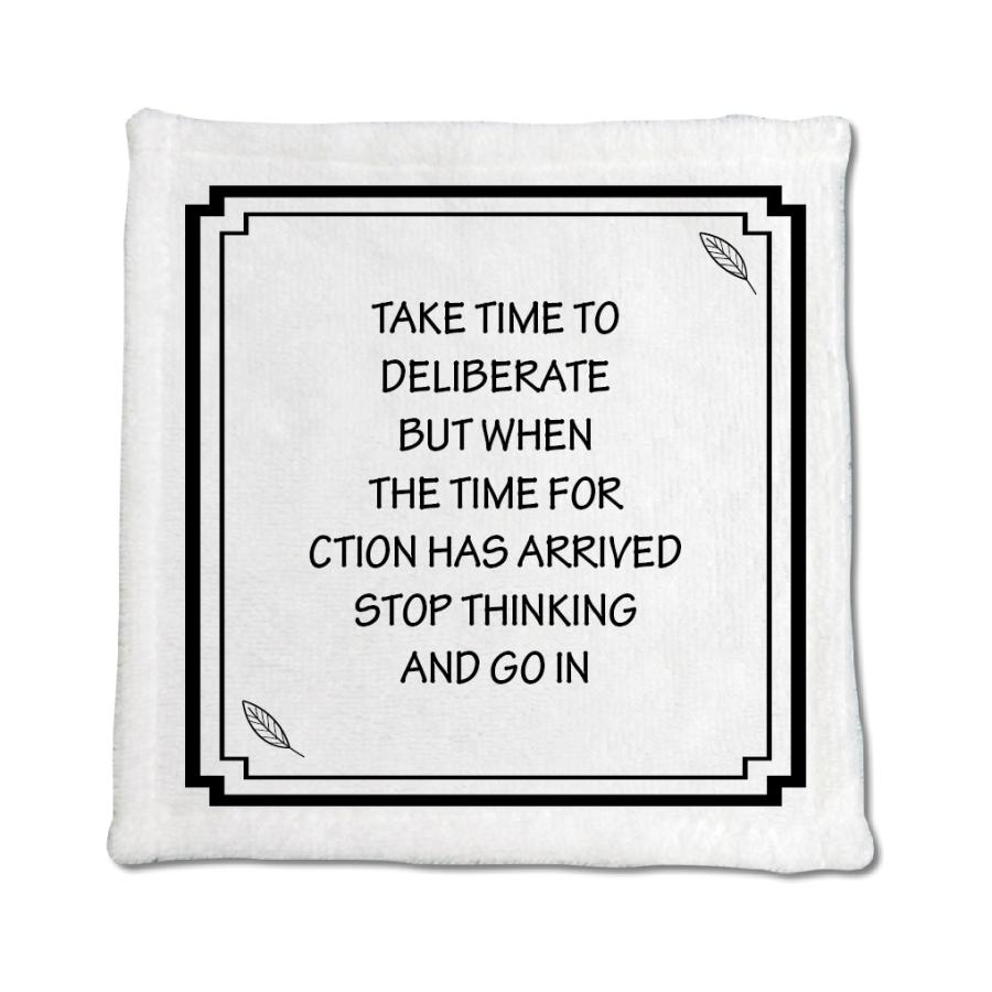 英語 名言 グッズ ハンドタオル Ake Time To Deliberate 10 リーフブラック 0mm 0mm ミニタオル オリジナル おすすめ かっこいい E8664 オリジナルグッズ専門店ファンクリ 通販 Yahoo ショッピング