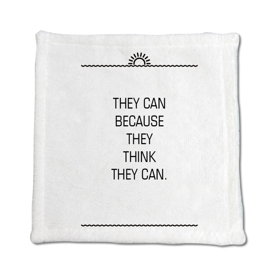英語 名言 グッズ ハンドタオル They Can Because サンライズ 0mm 0mm オリジナル おすすめ かっこいい E9013 オリジナルグッズ専門店ファンクリ 通販 Yahoo ショッピング