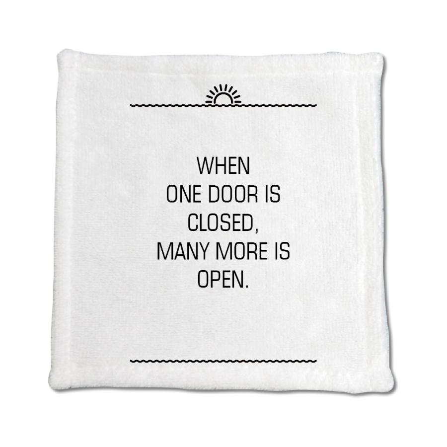英語 名言 グッズ ハンドタオル When One Door Is Closed 149 サンライズ 0mm 0mm オリジナル おすすめ かっこいい E9079 オリジナルグッズ専門店ファンクリ 通販 Yahoo ショッピング