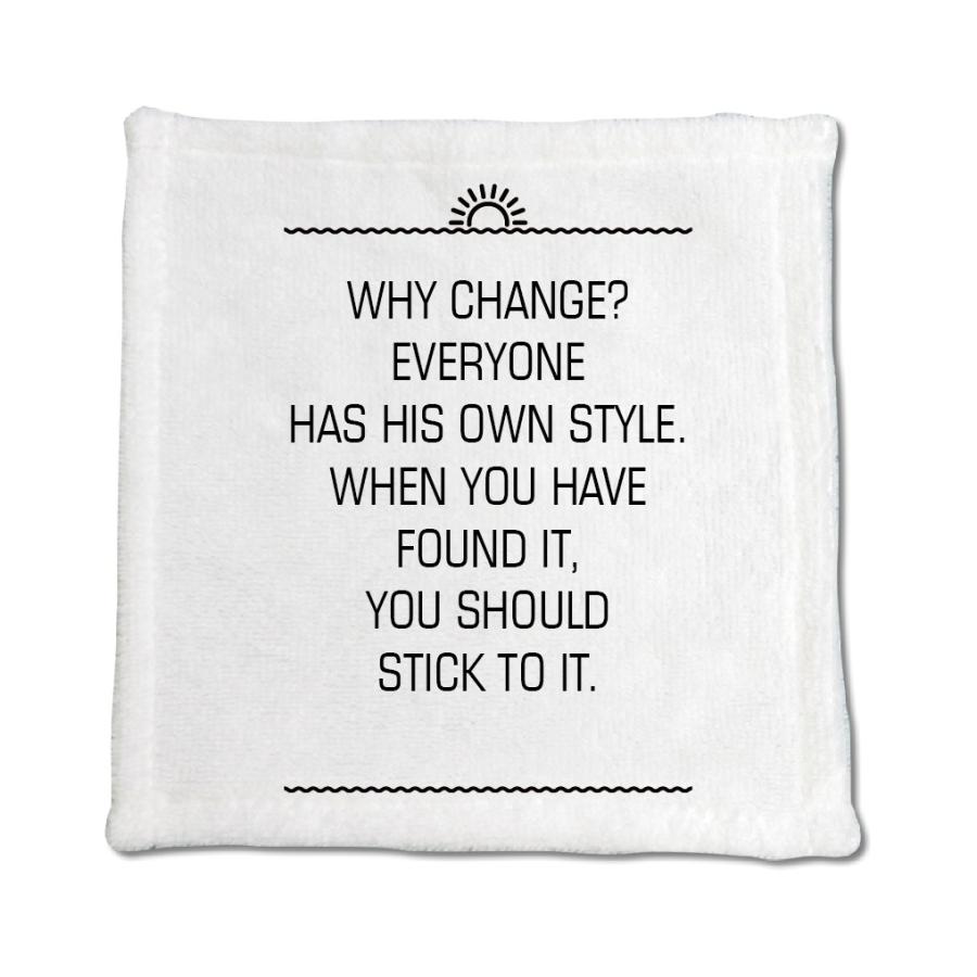 英語 名言 グッズ ハンドタオル Why Change Everyone 158 サンライズ 0mm 0mm オリジナル おすすめ かっこいい E90 オリジナルグッズ専門店ファンクリ 通販 Yahoo ショッピング