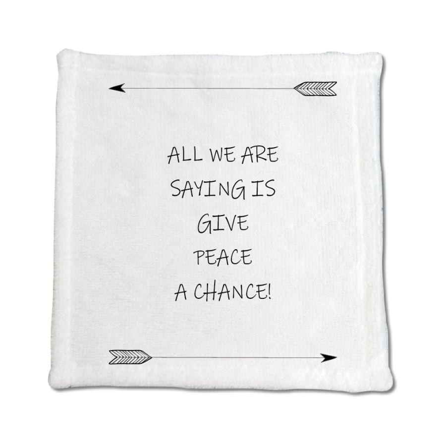 英語 名言 グッズ ハンドタオル All We Are Saying Is 39 アロー 0mm 0mm オリジナル おすすめ かっこいい E9245 オリジナルグッズ専門店ファンクリ 通販 Yahoo ショッピング