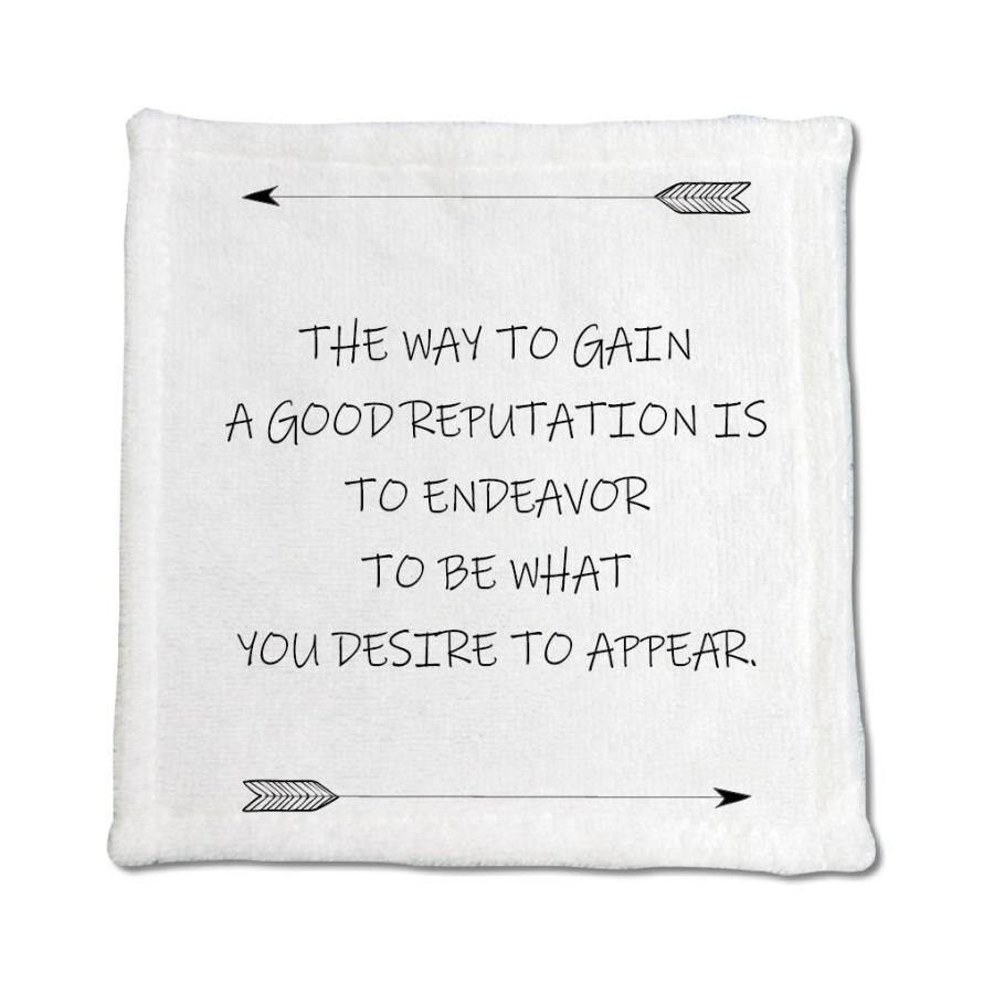 英語 名言 グッズ ハンドタオル The Way To Gain A Good Reputation Is 172 アロー 0mm 0mm オリジナル おすすめ かっこいい E9378 オリジナルグッズ専門店ファンクリ 通販 Yahoo ショッピング