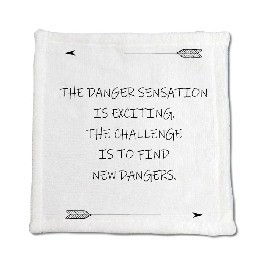 英語 名言 グッズ ハンドタオル The Danger Sensation Is Exciting 213 アロー 0mm 0mm オリジナル おすすめ 部活 引退 E9419 オリジナルグッズ専門店ファンクリ 通販 Yahoo ショッピング