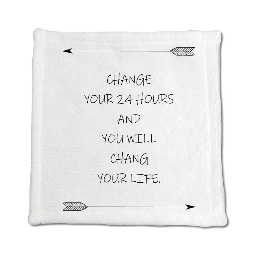 英語 名言 グッズ ハンドタオル Change Your 24 Hours 253 アロー 0mm 0mm オリジナル おすすめ かっこいい E9459 グッズ うちわ専門店 ファンクリ 通販 Yahoo ショッピング