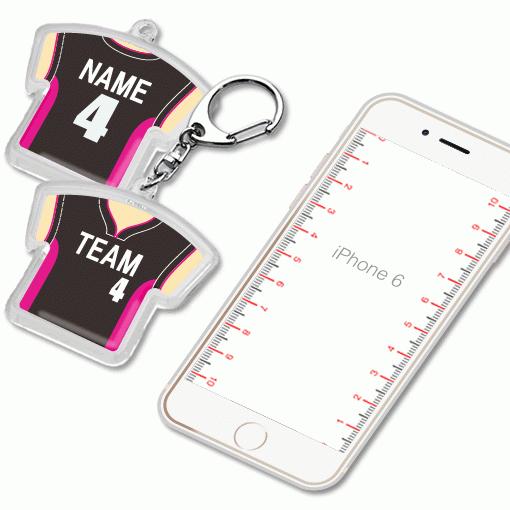 バスケ 【 〇 キーホルダー 】 Bタイプ 名入れ バスケグッズ