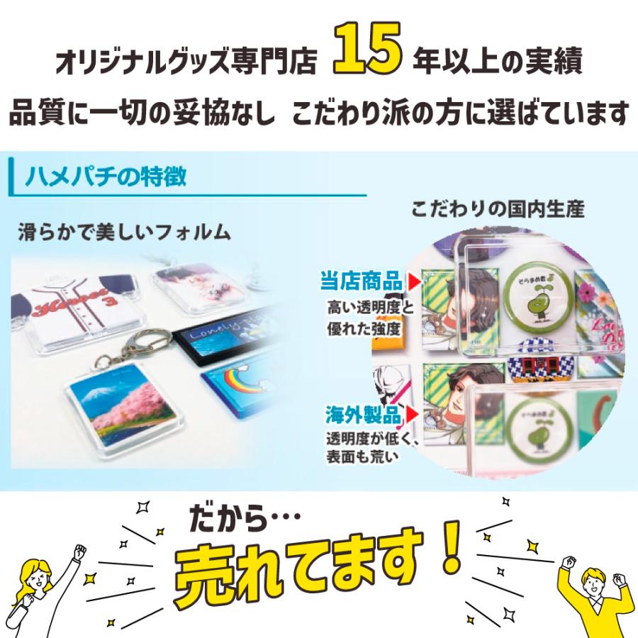 ハメパチ 【 □ キーホルダー 】【 □Tシャツタイプ】【 10個セット