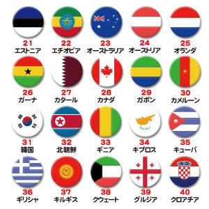 ピンズ（世界の国旗）25mm 1〜60 |  | 02