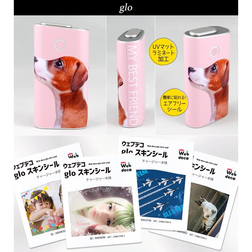 Web deco グロー スキンシール 【単品】glo ウェブデコ 電子タバコ ギフト 誕生日 カバー 写真 自作 七五三 |  | 01
